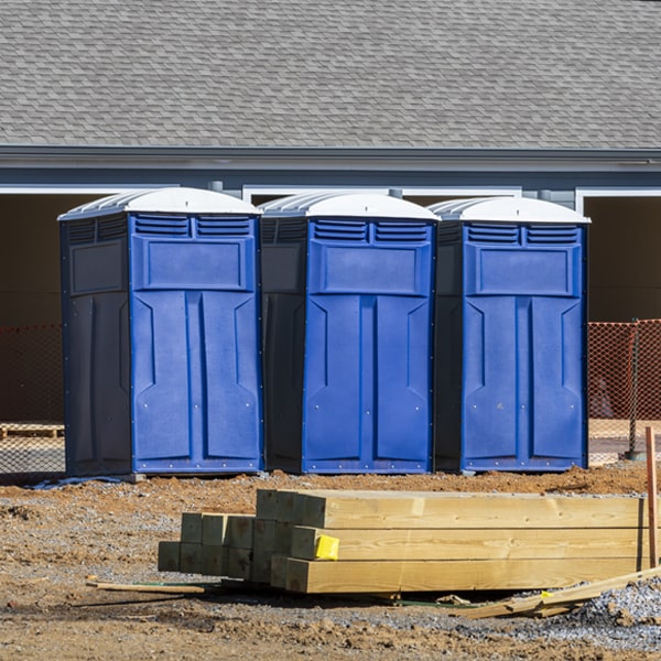 how often are the porta potties cleaned and serviced during a rental period in Norborne Missouri